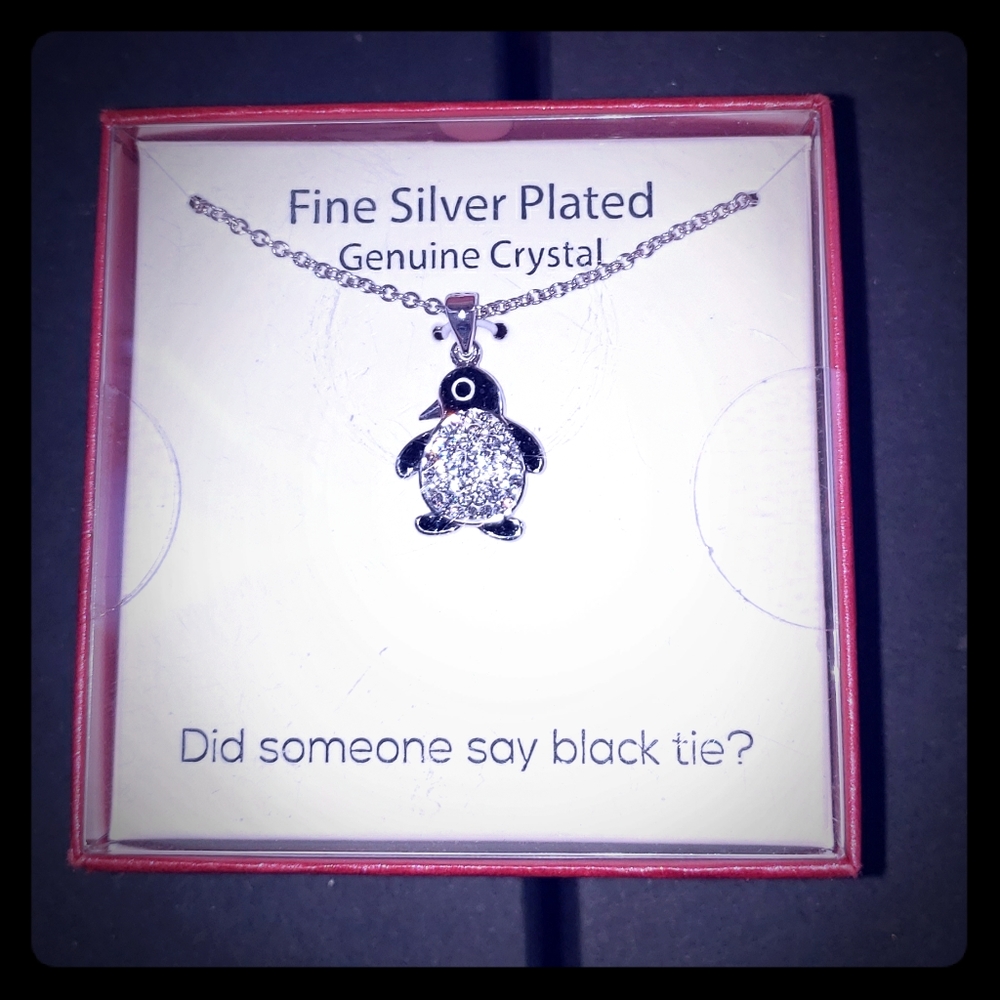 Did someone say Black tie penguin necklace
